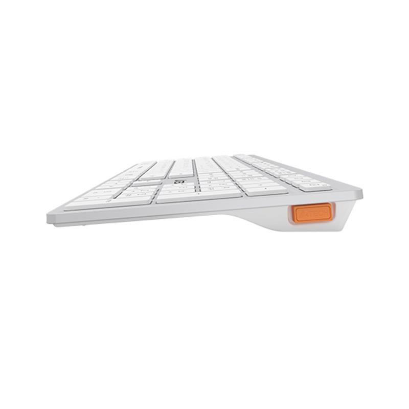A4-TECH A4 TECH FBX50C BEYAZ BLUETOOTH+2.4G NANO MM SARJ EDILEBILIR KABLOSUZ KLAVYE -56880