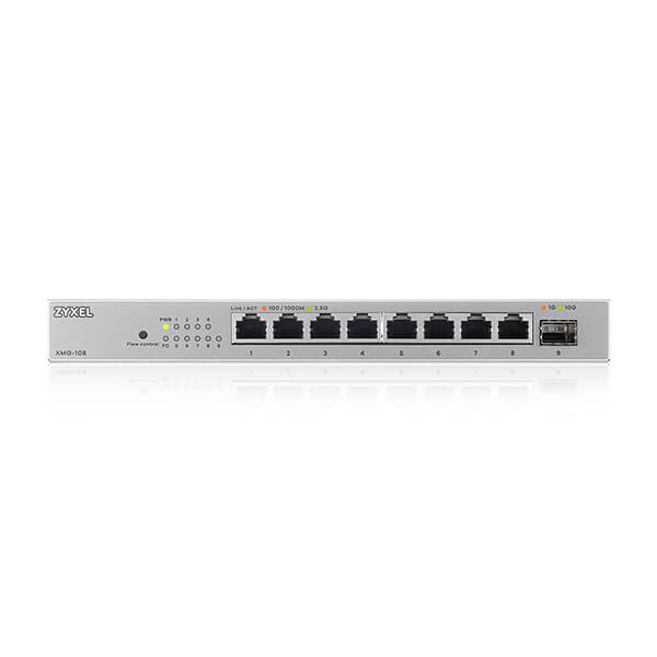 ZYXEL ZYXEL XMG-108 8 PORT 2.5G + 1G SFP/10G SFP+ MULTIGIGABIT METAL YONETILEMEZ DESKTOP SWITCH-66774
