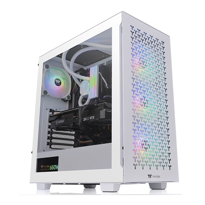 THERMALTAKE  v350 tg beyaz 3x120mm argb fanlı, mesh panel midtower oyuncu kasası