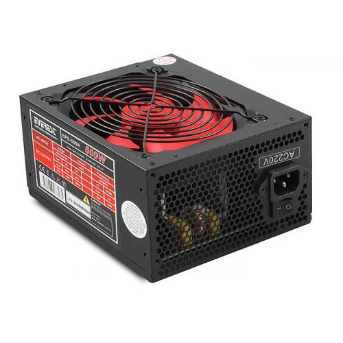 EVEREST EVEREST EPS-500A, 500W, 12cm Fan, ATX, GAMING Power Supply (PSU)-46822