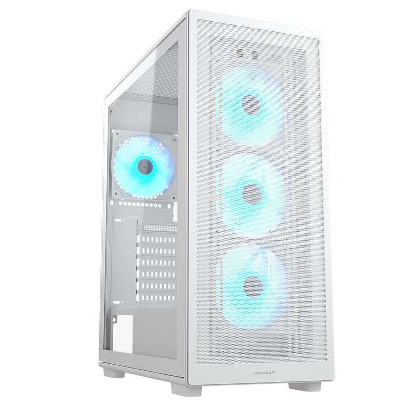 COUGAR COUGAR MX220 PSU YOK 4XARGB FAN MIDI TOWER GAMING KASA BEYAZ 