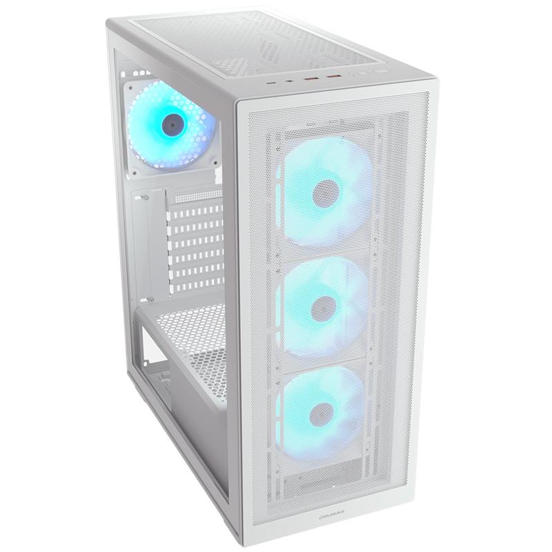 COUGAR COUGAR MX220 PSU YOK 4XARGB FAN MIDI TOWER GAMING KASA BEYAZ -52527