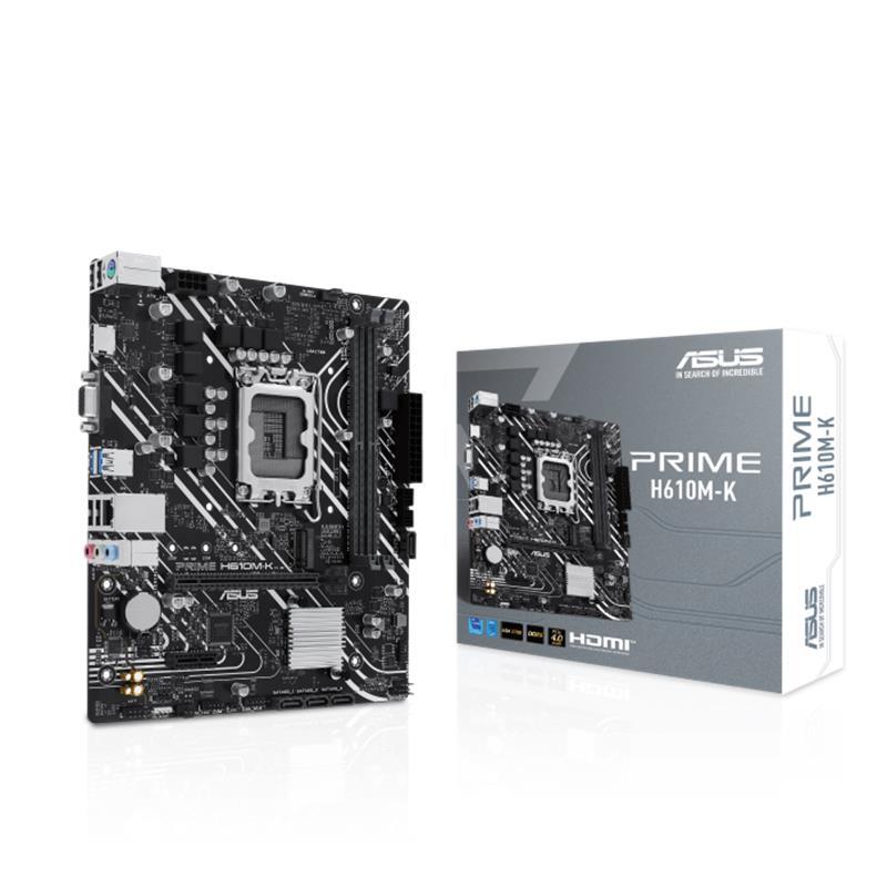 ASUS ASUS PRIME H610M-K DDR5 5600MHZ 1XVGA 1XHDMI 1XM.2 USB 3.2 MATX 1700P (13. VE 12.NES�L ��LEMC� UYUMLU) 