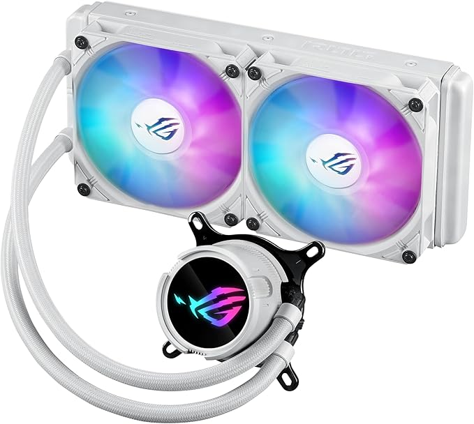ASUS ASUS ROG STRIX LC III 240 ARGB AURA SYNC RGB 120MM 2 ADRESLENEBİLİR RGB FAN CPU SIVI SOĞUTUCUSU BEYAZ