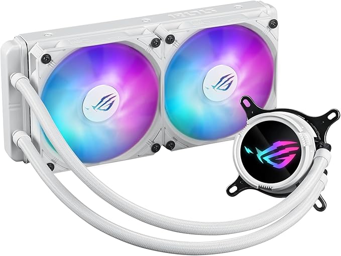 ASUS ASUS ROG STRIX LC III 240 ARGB AURA SYNC RGB 120MM 2 ADRESLENEBİLİR RGB FAN CPU SIVI SOĞUTUCUSU BEYAZ-36424