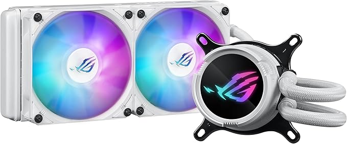 ASUS ASUS ROG STRIX LC III 240 ARGB AURA SYNC RGB 120MM 2 ADRESLENEBİLİR RGB FAN CPU SIVI SOĞUTUCUSU BEYAZ-36425