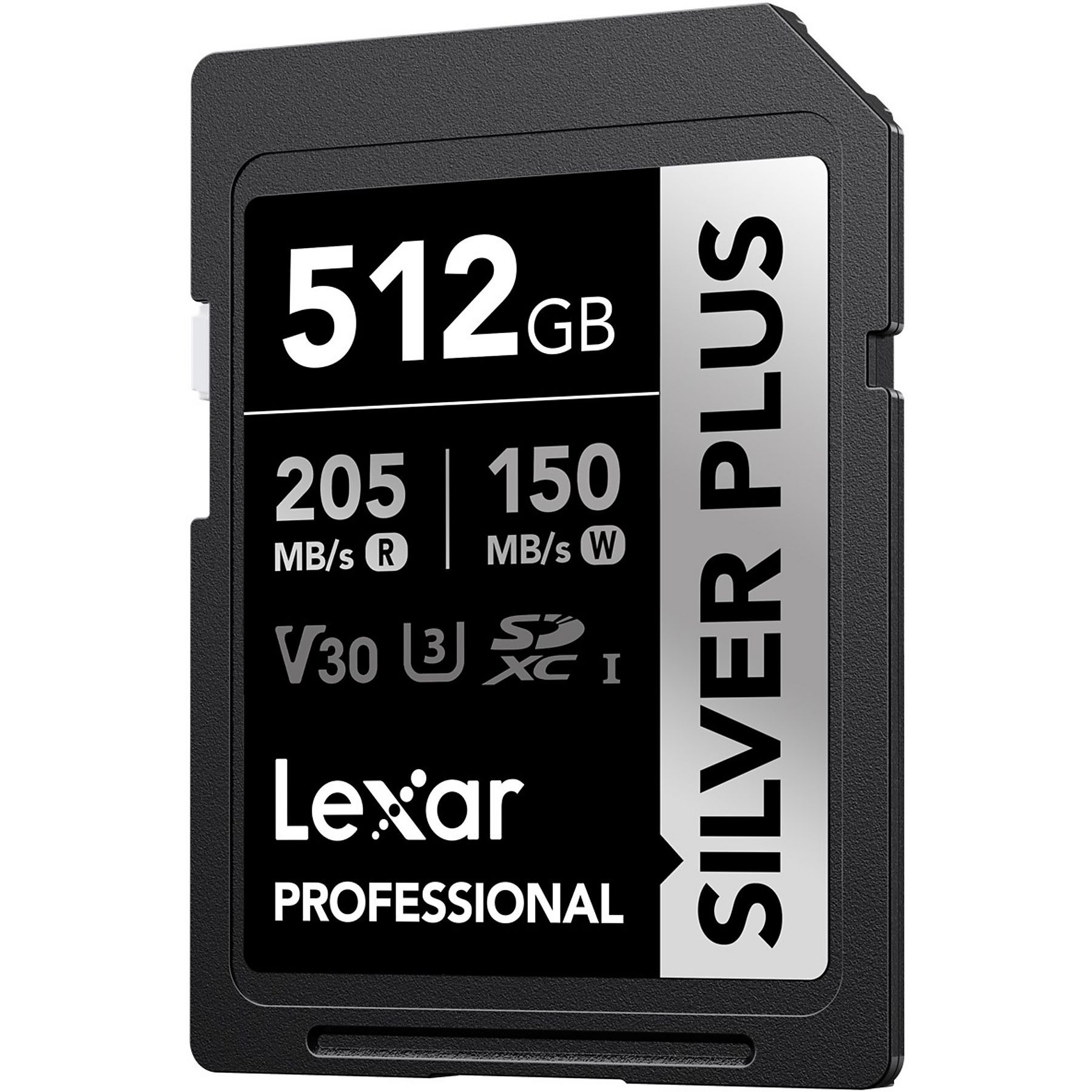 BIGBOY LEXAR 512GB LSDSIPL512G-BNNNG SD PROFESSIONAL SILVER PLUS SDXC UHS-I CARDS UP TO 205MB/S READ 150MB/S WRITE C10 V30 U3-57271