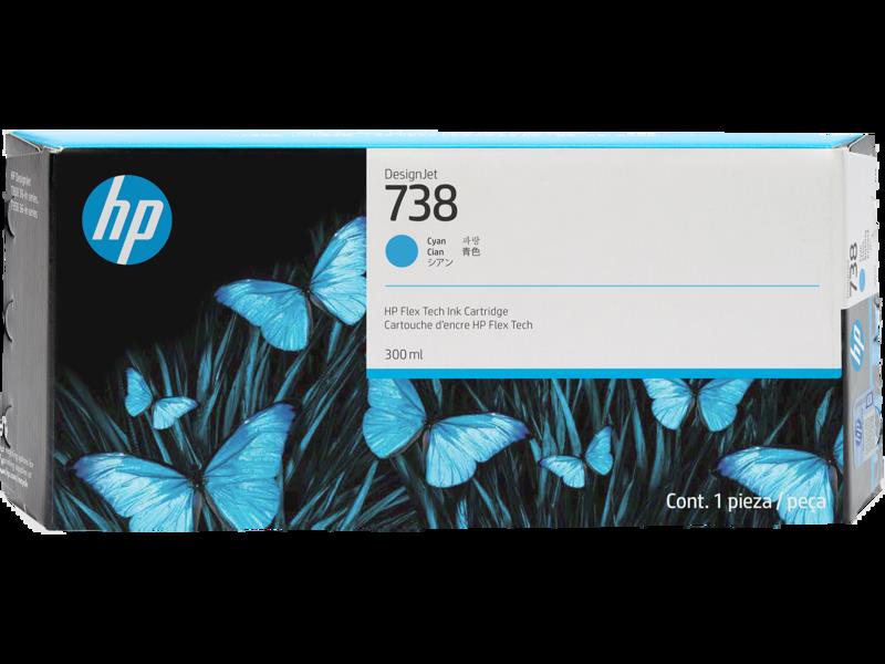 HP HP 676M6A Cyan DesignJet Ink Kartuş (738)