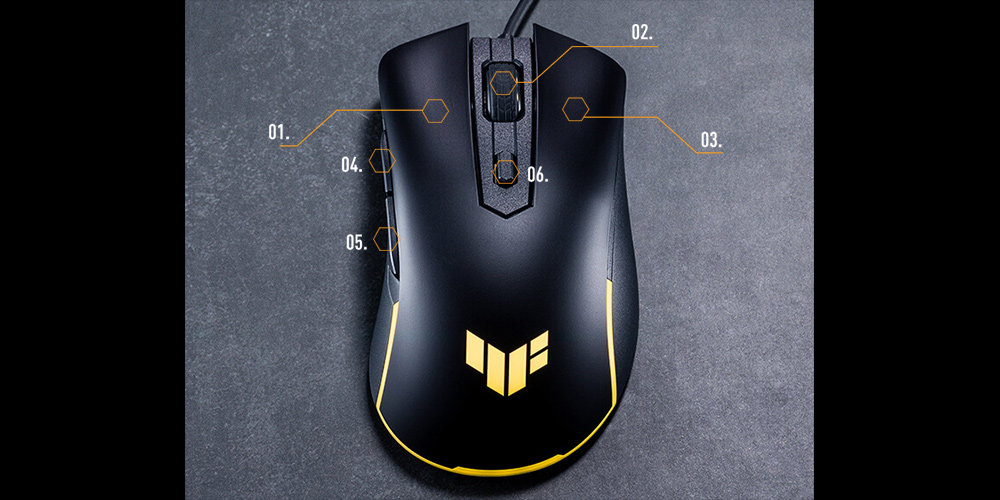 ASUS ASUS TUF GAMING M3 GEN II AURA SYNC RGB 8000 DPI SENSOR 60 MİLYON TIKLAMA ÖMRÜ 59 GRAM HAFIF TASARIM OYUNCU MOUSE-33506