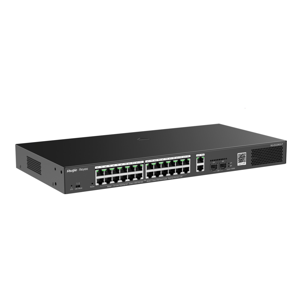 RUIJIE Ruijie Reyee RG-ES228GS-P 24Port PoE Gigabit+2SFP Yönetilebilir Switch