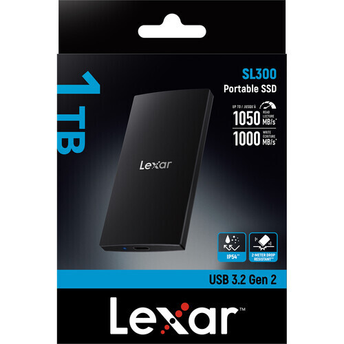 BIGBOY LEXAR 1TB LSL300001T-RNBNG EXT.SSD 1TB USB3.2 GEN2 UP TO 1050MB/S READ AND 1000MB/S WRITE-58582