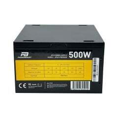 POWERBOOST POWERBOOST PowerBoost PB500AR 500W APFC 2*PCI-E 6+2 Pin 12cm Siyah Fanlı ATX Power Supply (Retail Box)-61987