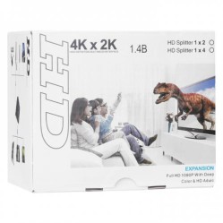 HYTECH  HYTECH HY-LU4, 4Port, 4K Ã‡Ã¶zÃ¼nÃ¼rlÃ¼k, HDMI Splitter -64300