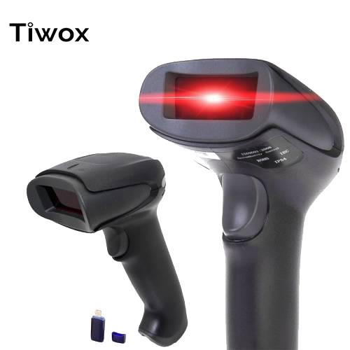 TIWOX Tiwox VSK-118+, EL Tipi, Laser, 2D, Kablosuz,  Karekod Barkod Okuyucu (Mini Usb Dongle ile birlikte)