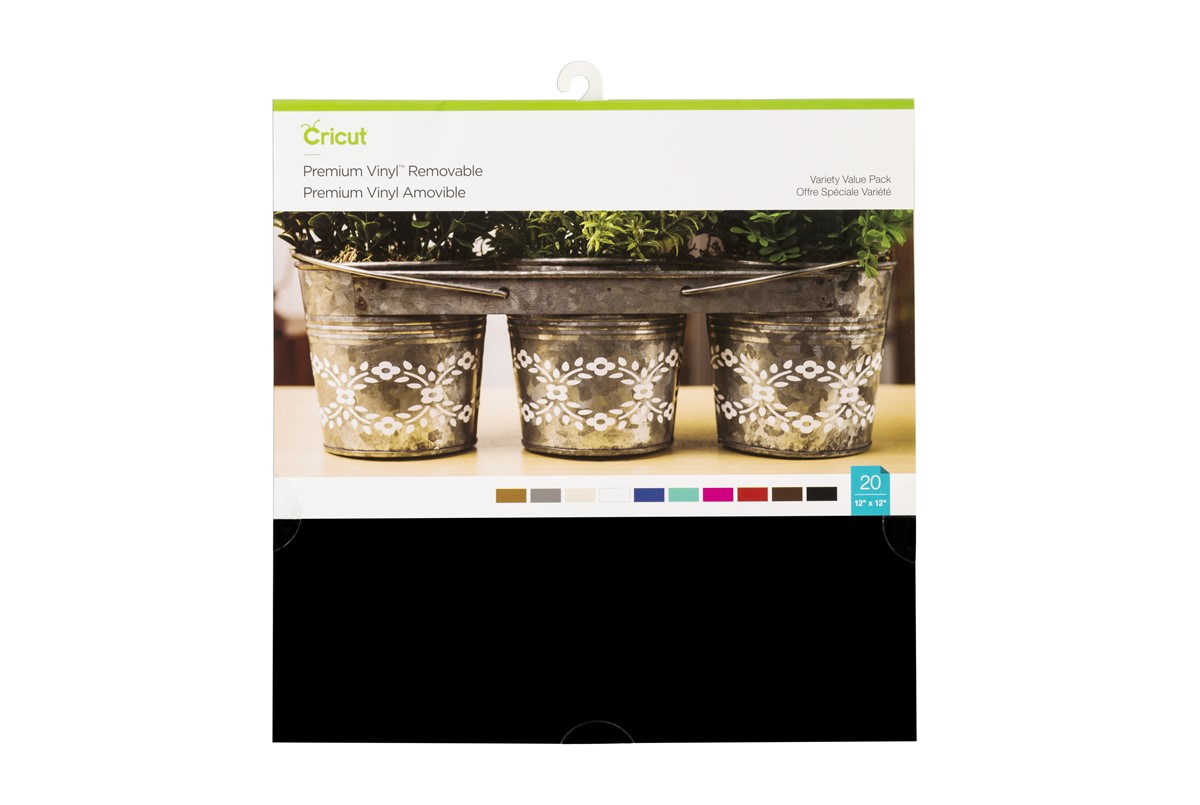 CRICUT CRICUT 2004330 PREMIUM VİNİL GEÇİCİ 30.5X30.5CM 20 SAYFA ÇEŞİTLİ RENKLER