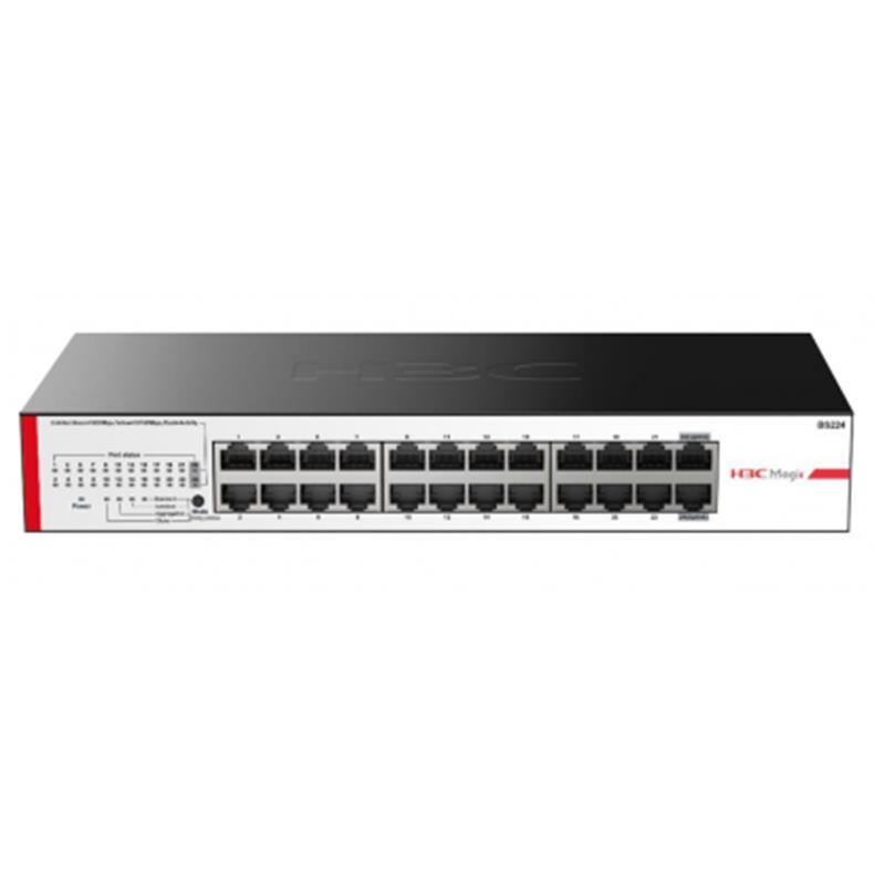 H3C H3C MAGIC BS224 24 PORT GIGABIT METAL KASA RACKMOUNT SWITCH 