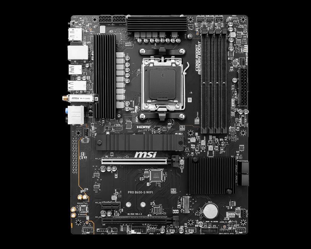 MSI MB PRO B650-S WIFI AM5 DDR5 7200MHZ(OC) HDMI DP M.2 USB3.2 2.5G LAN WI-FI 6E ATX