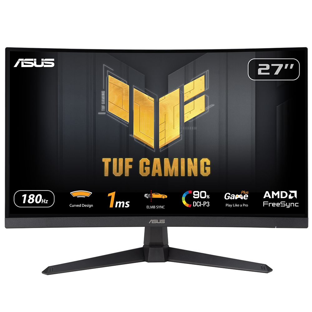 ASUS ASUS TUF GAMING VG27VQ3B 27 VA FREESYNC 1920x1080 1MS 180HZ DP HDMI MM VESA 3YIL ELMB SYNC Monitör