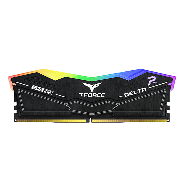 TEAM Team T-Force DELTA RGB Black 32GB(2x16GB) 6400Mhz DDR5 CL40 Gaming Ram (FF3D532G6400HC40BDC01)