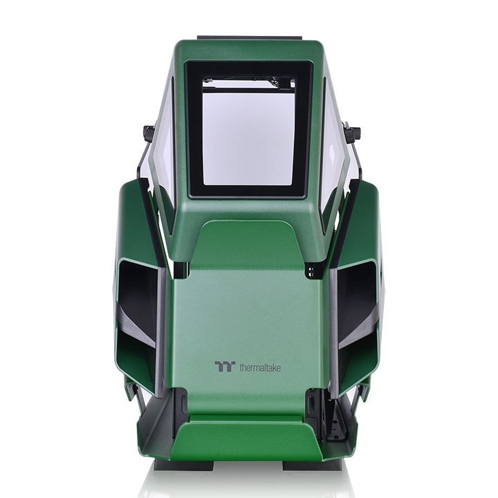 THERMALTAKE  ah t200 racing green tempered glass pencereli, mikro atx oyuncu kasası-60170