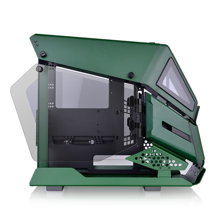 THERMALTAKE  ah t200 racing green tempered glass pencereli, mikro atx oyuncu kasası-60171