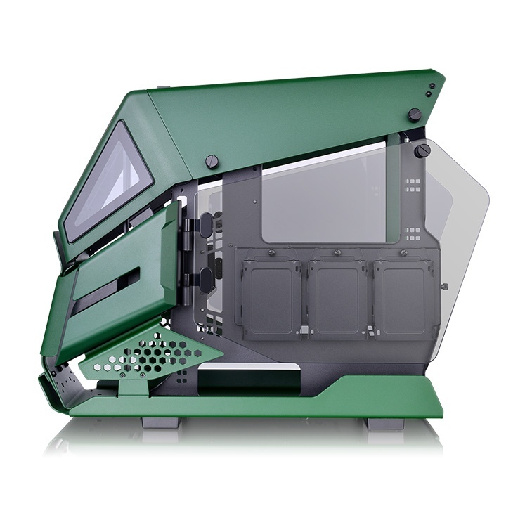 THERMALTAKE  ah t200 racing green tempered glass pencereli, mikro atx oyuncu kasası-60172