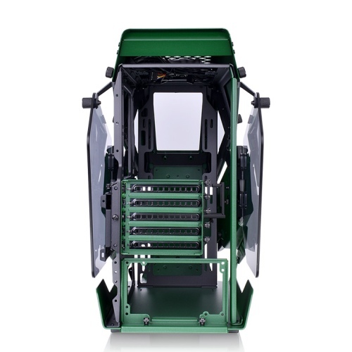 THERMALTAKE  ah t200 racing green tempered glass pencereli, mikro atx oyuncu kasası-60173