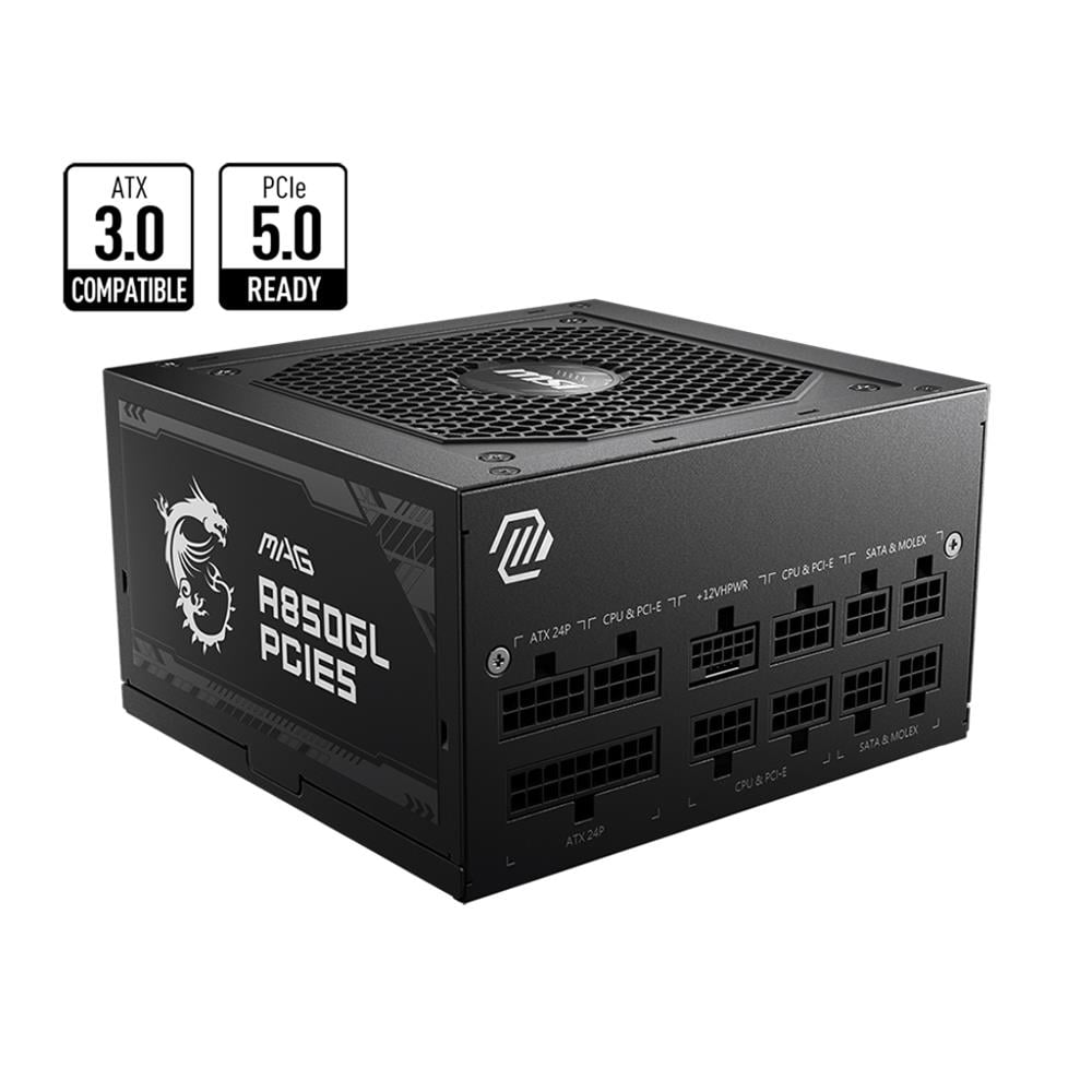 MSI MSI MAG A850GL PCIE5 850W 80+ POWER SUPPLY -28065
