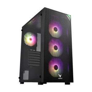 VENTO VENTO VENTO VG3400S PSU YOK 4x12CM RGB FAN ATX MESHED PANEL 2xUSB2.0/1xUSB3.0 SİYAH GAMING KASA