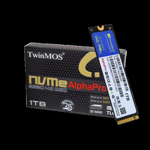 TWINMOS Twinmos 1TB NVMe M2 Gen SSD 3600/3250 Mb/s (NVMe1TB2280AP)-30374