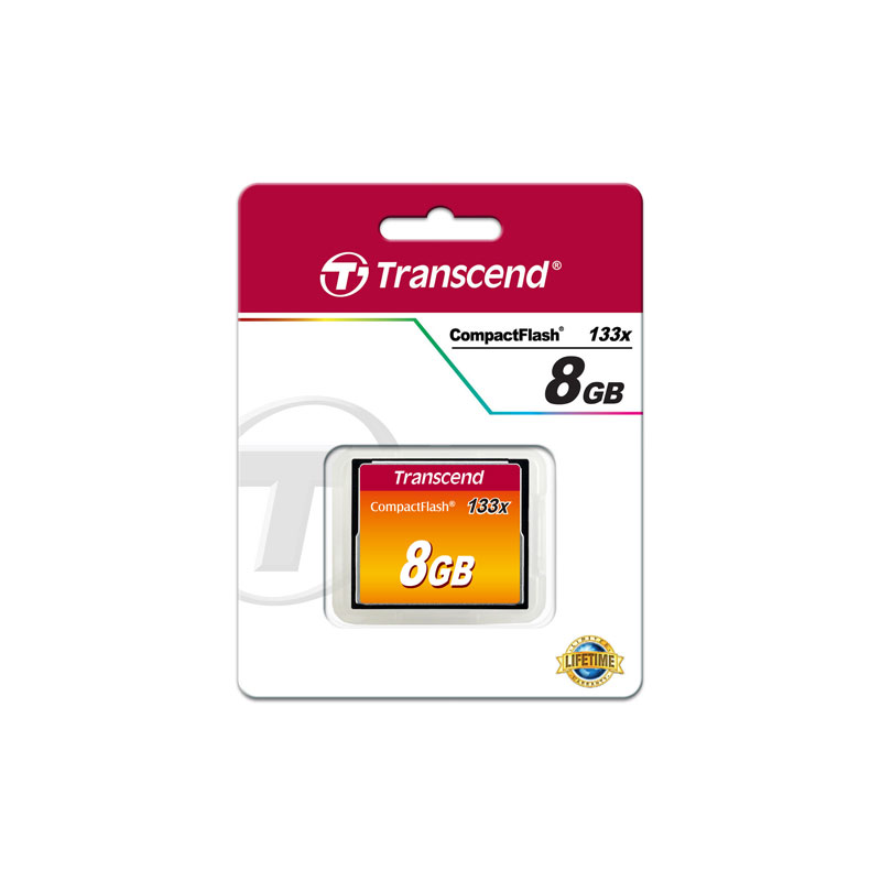 TRANSCEND Transcend 8GB CF133 133X Hafıza Kartı-33072
