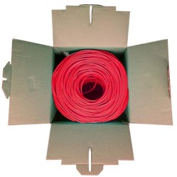 POWERGATE POWERGATE CAT6-BOX-RE, 23AWG, 0,57mm, UTP, CAT6 Kablo, 305m, Kırmızı-64455