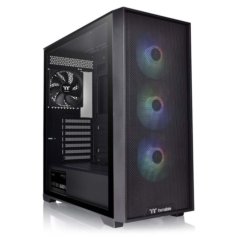 THERMALTAKE Thermaltake H390 TG 650W 80+ Bronze ARGB 4x120mm Fan Mesh Ön Panel, Pencereli Oyuncu Kasası