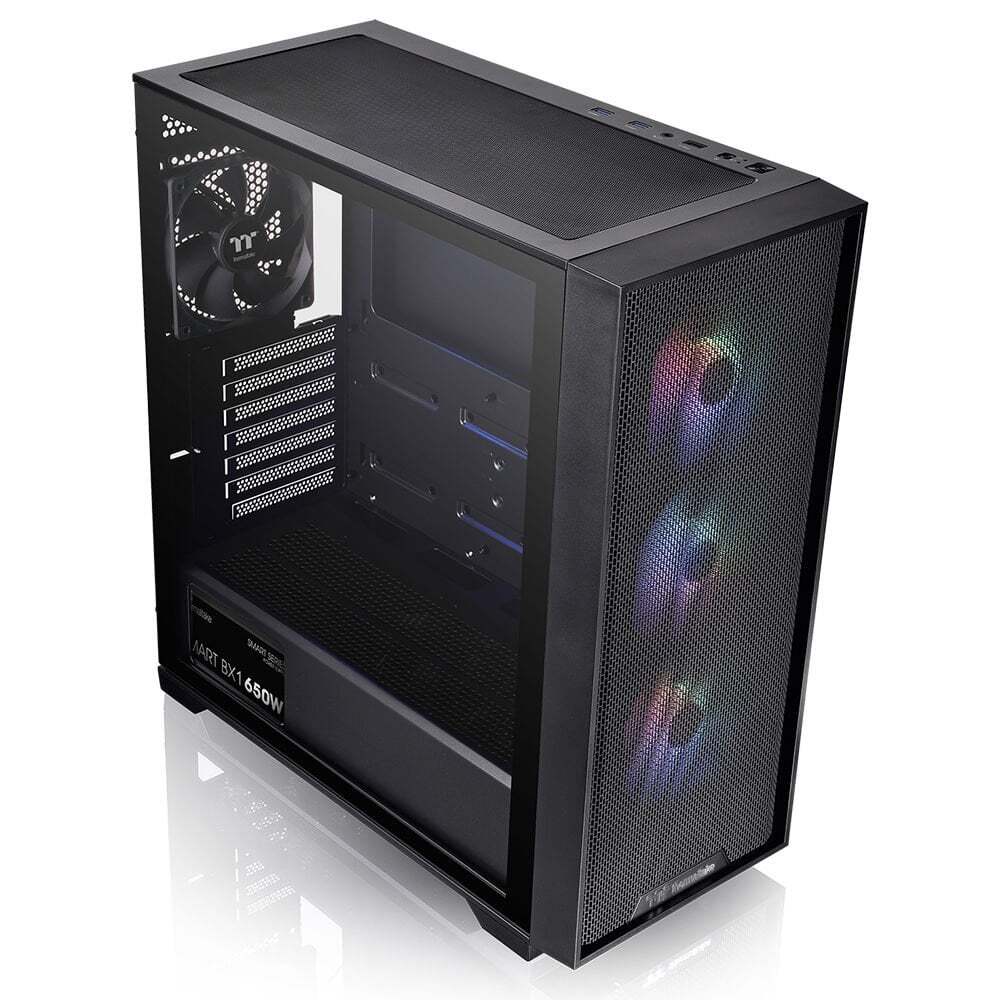 THERMALTAKE Thermaltake H390 TG 650W 80+ Bronze ARGB 4x120mm Fan Mesh Ön Panel, Pencereli Oyuncu Kasası-60142