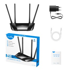 CUDY CUDY LT400_EU 300MBPS 4 PORT 4 ANTEN 4G LTE INDOOR SIM KART GİRİŞLİ ROUTER-66931