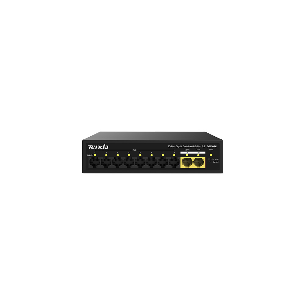TENDA TENDA SG110PC 10PORT GIGABIT 10/100/1000 POE+ SWITCH-57125