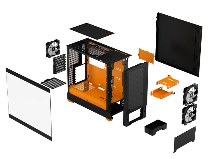 Fractal Design Pop Air RGB Siyah Temperli Cam Oyuncu Bilgisayar Kasası FD-C-POR1A-06