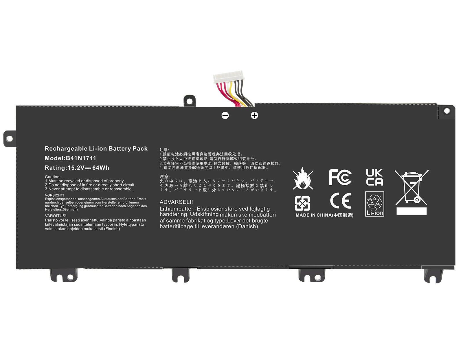RETRO RETRO Asus FX503V, GL503V, B41N1711 Notebook Bataryası