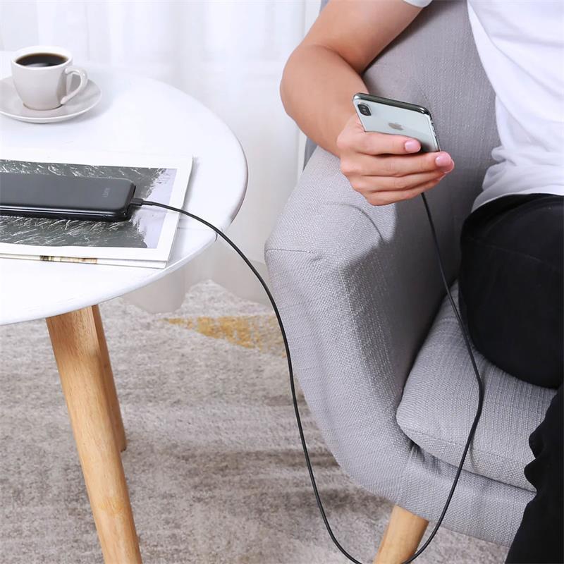 AUKEY AUKEY CB-BAL7-BK NAYLON ÖRGÜLÜ USB-A LIGHTNING KABLOSU 0.9MT -56112