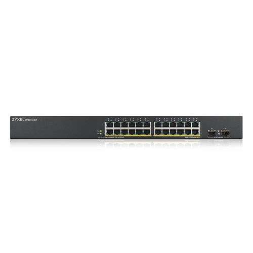 ZYXEL  ZyXEL GS1900-24HP V2, 24 Port, GigaBit, 24 Port PoE, 170W, +2Port GigaBit SFP, YÃ¶netilebilir, Rackmount Switch -31969