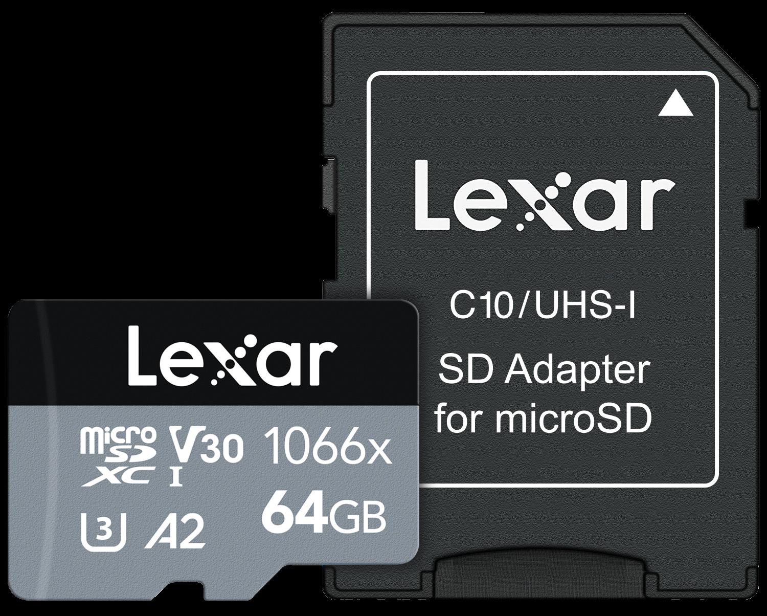 LEXAR LEXAR 64GB LMS1066064G-BNANG 1066X MİKRO SDXC UHS-I 160MB/S READ 70MB/S WRITE C10 A2 V30 U3