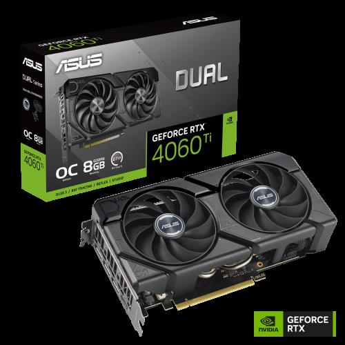 ASUS ASUS DUAL-RTX4060TI-O8G-EVO, 8Gb, 128Bit, GDDR6, 1xHDMI, 3xDP GAMING Ekran Kartı