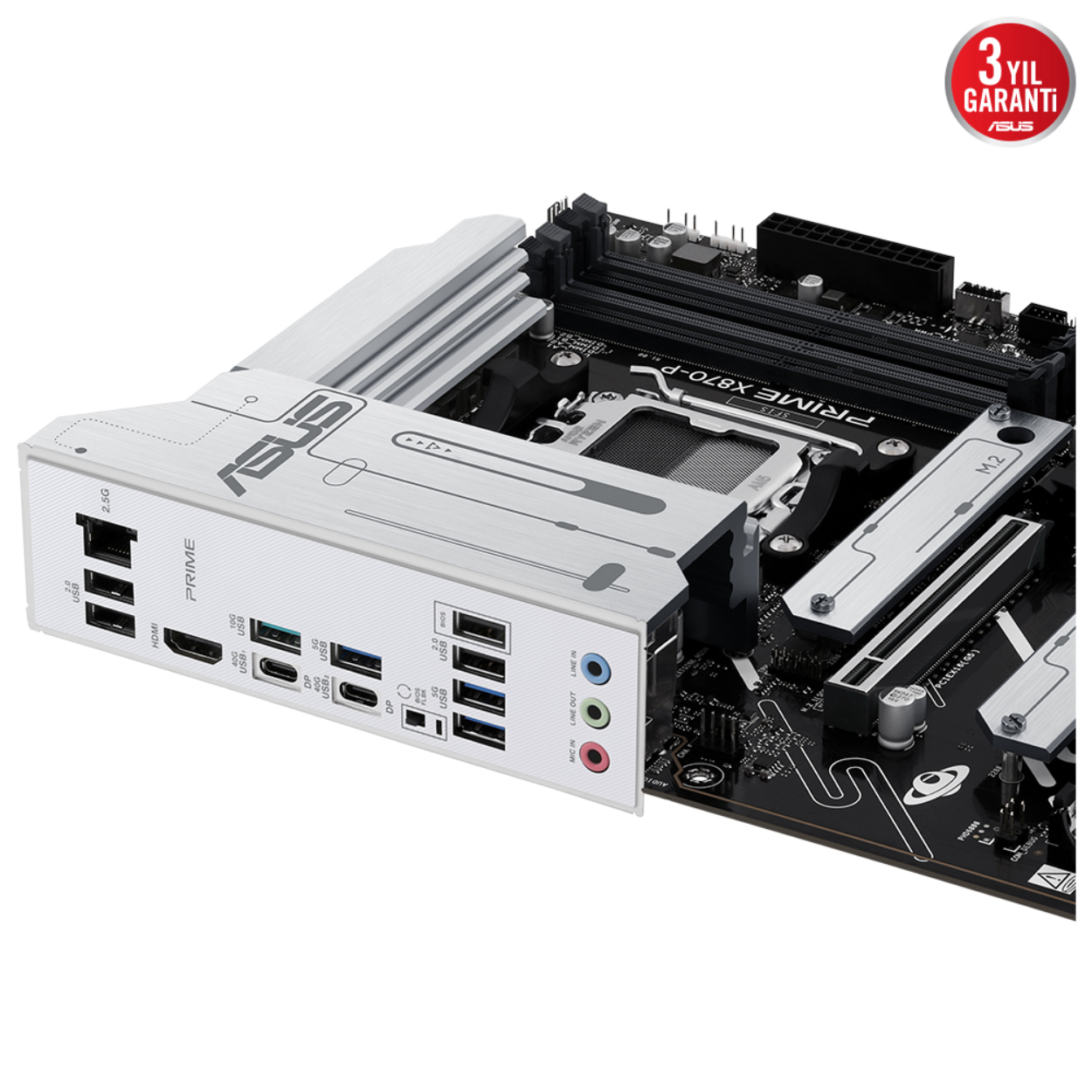 ASUS ASUS PRIME X870-P, 4xDDR5, 4xM.2, HDMI, DP, Type-C, AMD Ryzen 9000-8000 ve 7000 Serisi, AM5 Soket Anakart-52616