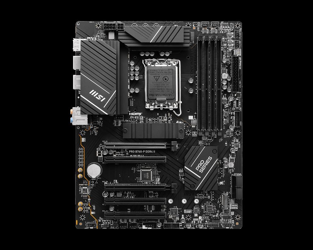 MSI MSI MB PRO B760-P DDR4 II SOKET 1700 DDR4 5333(OC) PCI-E ,M.2 USB3.2 HDMI,DP  1x 2.5G LAN ATX-30327