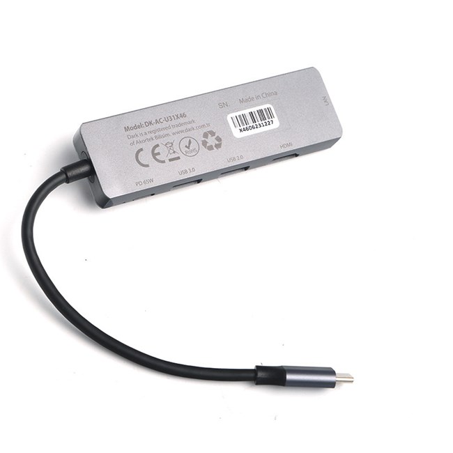 DARK Dark DK-AC-U31X46 Type-C to USB 3.0 -HDMI-RJ45-43039