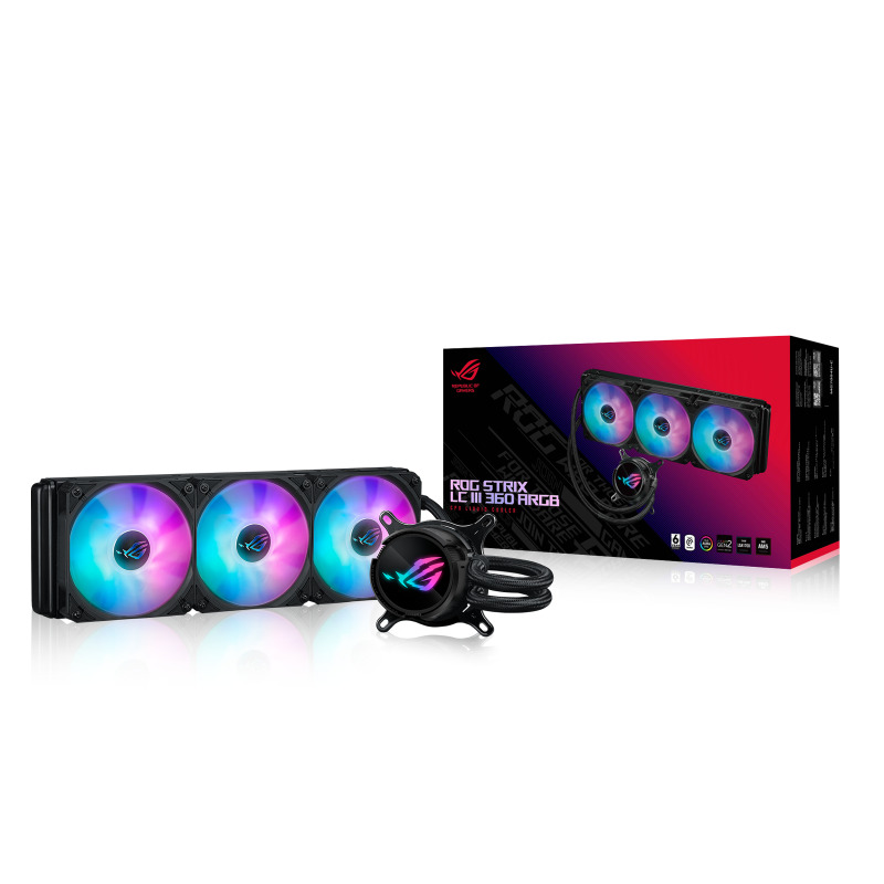 ASUS ASUS ROG STRIX LC III 360 ARGB AURA SYNC RGB 120MM*3 ADRESLENEBİLİR RGB FAN CPU SIVI SOĞUTUCUSU-60765