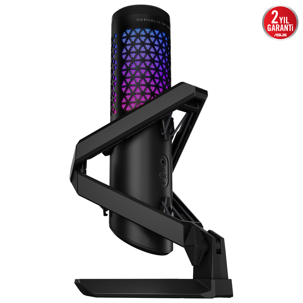 ASUS ASUS ROG CARNYX PROFESYONEL KARDİOİD KONDENSER OYUN MİKROFONU STÜDYO KALİTESİNDE 25 MM KONDENSER KAPSÜL 192 kHz / 24-bit ÖRNEKLE-45542