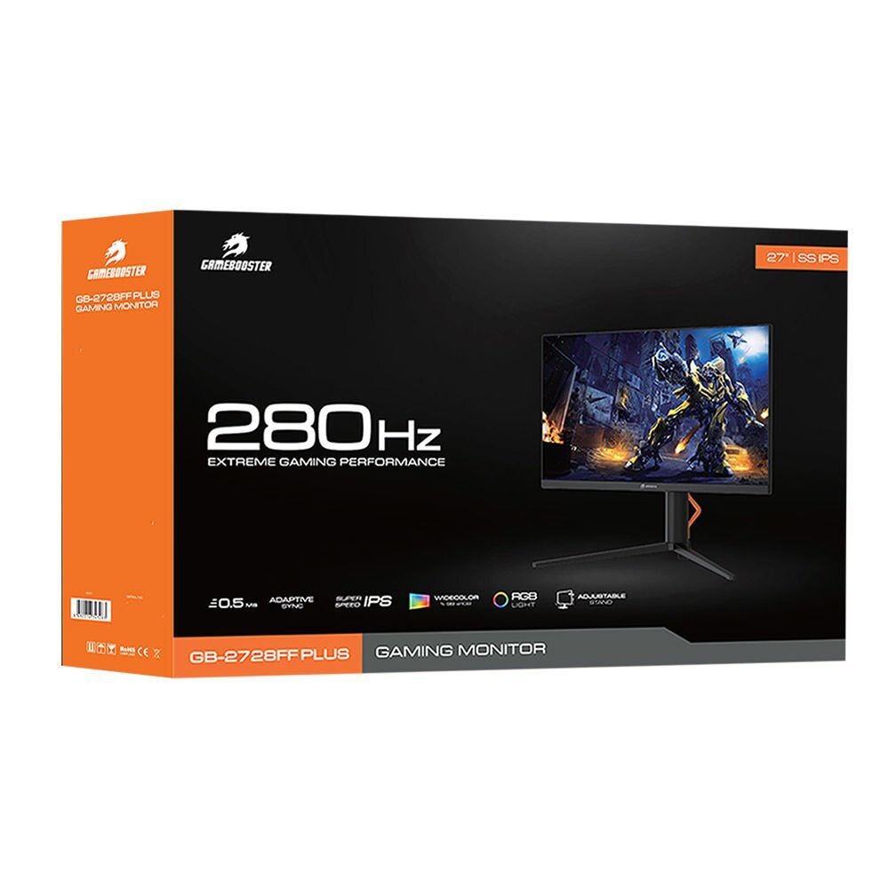 GAMEBOOSTER GameBooster GB-2728FF PLUS 27" 280hz SS IPS 0.5ms FHD 2xHDMI,1+2DP1 Oynar Ayak Gaming Monitör-60343