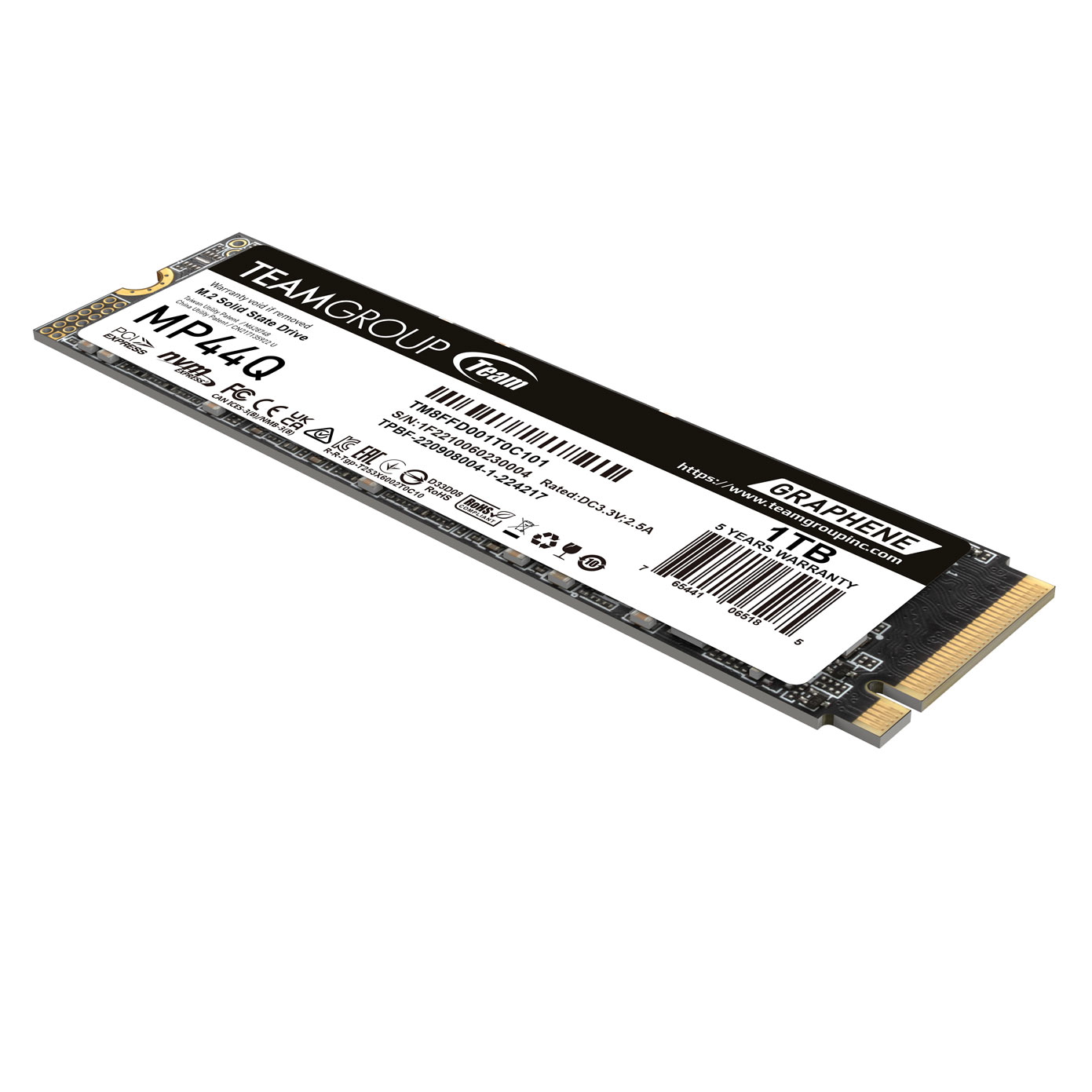 TEAM Team MP44Q 1TB Gen4x4 7400/6200MB/s NVMe PCIe M.2 SSD Disk (TM8FFD001T0C101)-49639