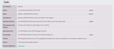 HPE HPE DL380 Gen11 4510-64GB-2x960GB SSD-2U (P52534)-65057